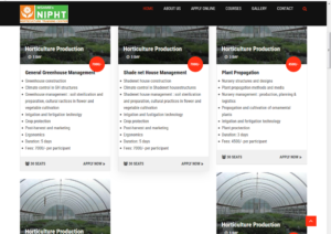 NIPHT's Horticulture Training Centre