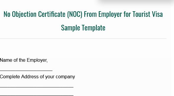 NOC information in Marathi