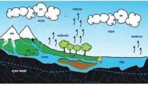 Water cycle information in Marathi