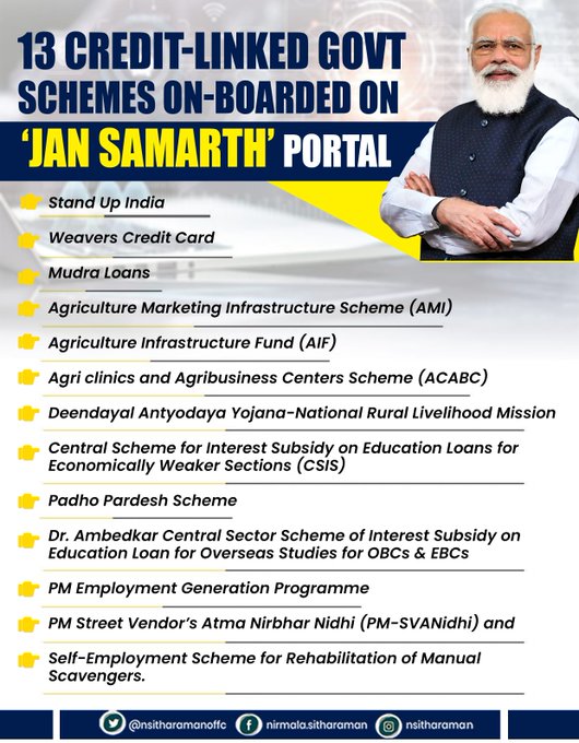 जन समर्थ पोर्टलविषयी माहीती- Jan Samarth portal information in Marathi