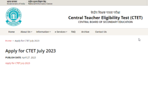 - CTET exam July 2023 complete information in Marath
