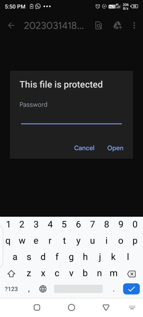 How to remove password from pdf in Marathi