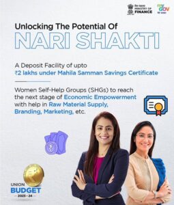 Mahila Sanman Saving certificate scheme - MSSC