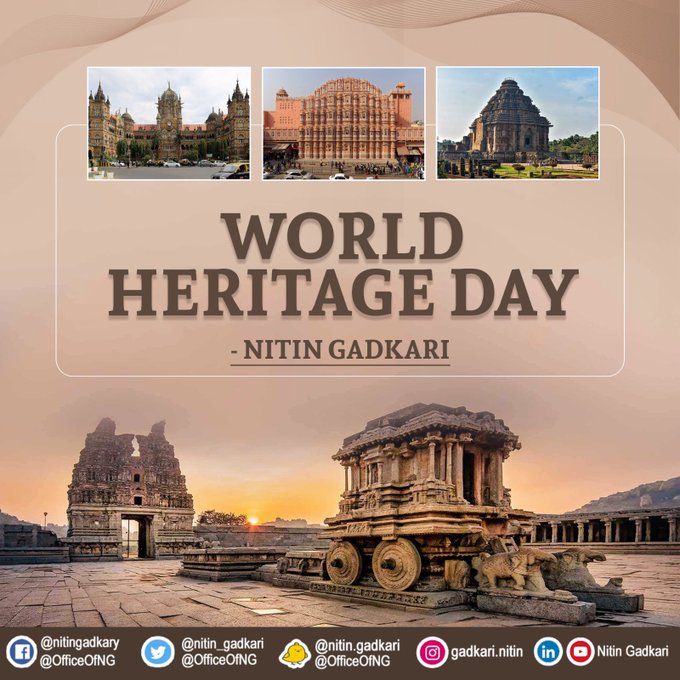 world heritage day in Marathi